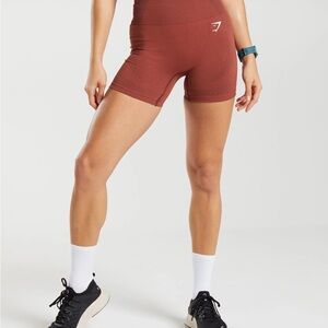 Gymshark Vital Seamless 2.0 Shorts - Brick Red Marl